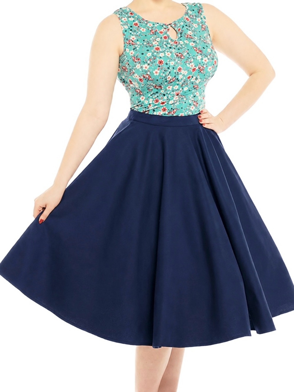 Lindy Bop Retro Circle Skirt, size 18